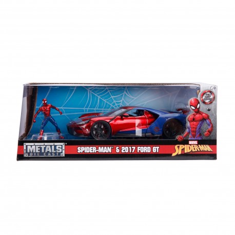 Hollywood Rides - Marvel Spider-Man & 2017 Ford GT 1/24