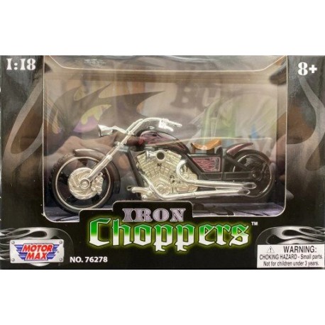 Motor Max Iron Choppers - Custom Black 1/18