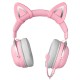 ONIKUMA X11 Cat Ears Wired Over Ear Gaming Headphone Pink