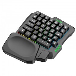 Teclado para una mano 35 teclas con reposamuñecas