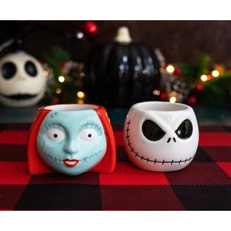 The Nightmare Before Christmas - Jack & Sally mini taza set