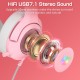 Onikuma K9 Elite Stereo Gaming Headset with Cat Ears Pink