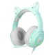 ONIKUMA K9 Elite Stereo Gaming Headset with Cat Ears for PS4, Xbox, PC and Switch Green