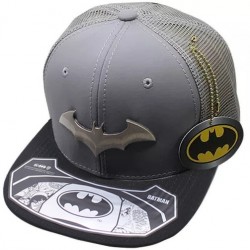 Gorra Batman Arkham niquel cepillado