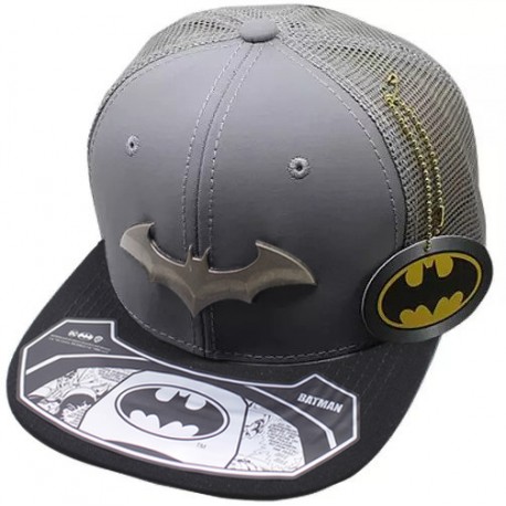 Gorra Batman Arkham niquel cepillado