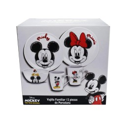 Vajilla 12pzs Porcelana - Mickey & Minnie